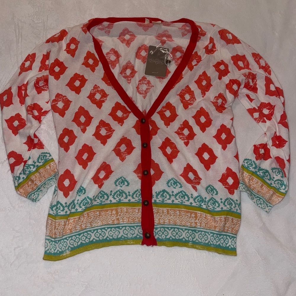 NWT Anthropologie Cardigan Button Up